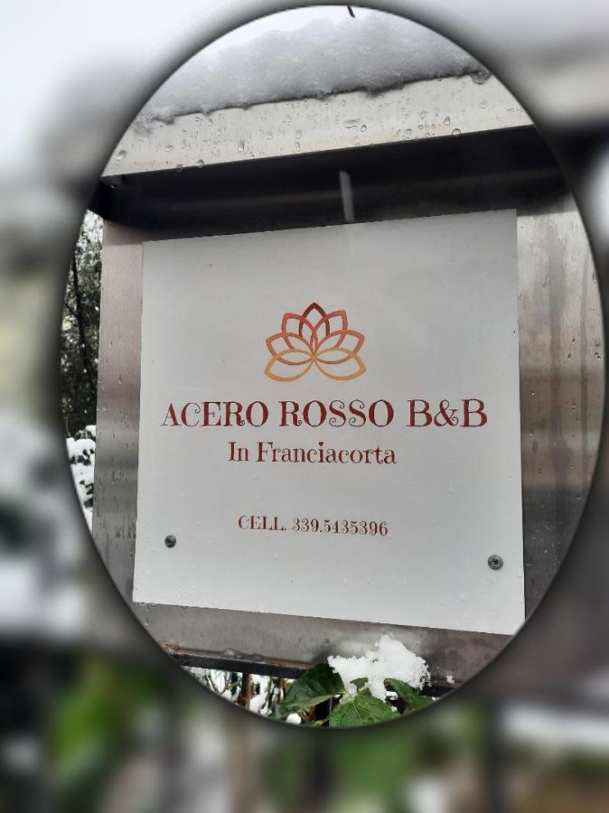 Acero Rosso B&B In Franciacorta Эрбуско Экстерьер фото